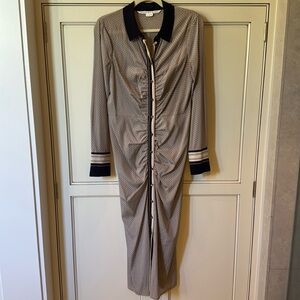 Veronica Beard silk stretch rouched dress. Size medium